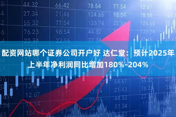 配资网站哪个证券公司开户好 达仁堂：预计2025年上半年净利润同比增加180%-204%